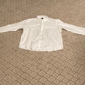 White long sleeve under tux shirt